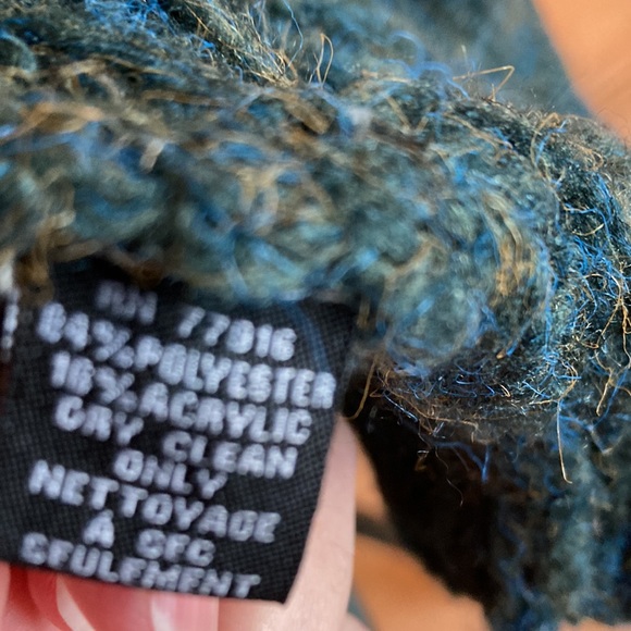 Stevie Fringed Green Knit Kimono One Size - Picture 7 of 7